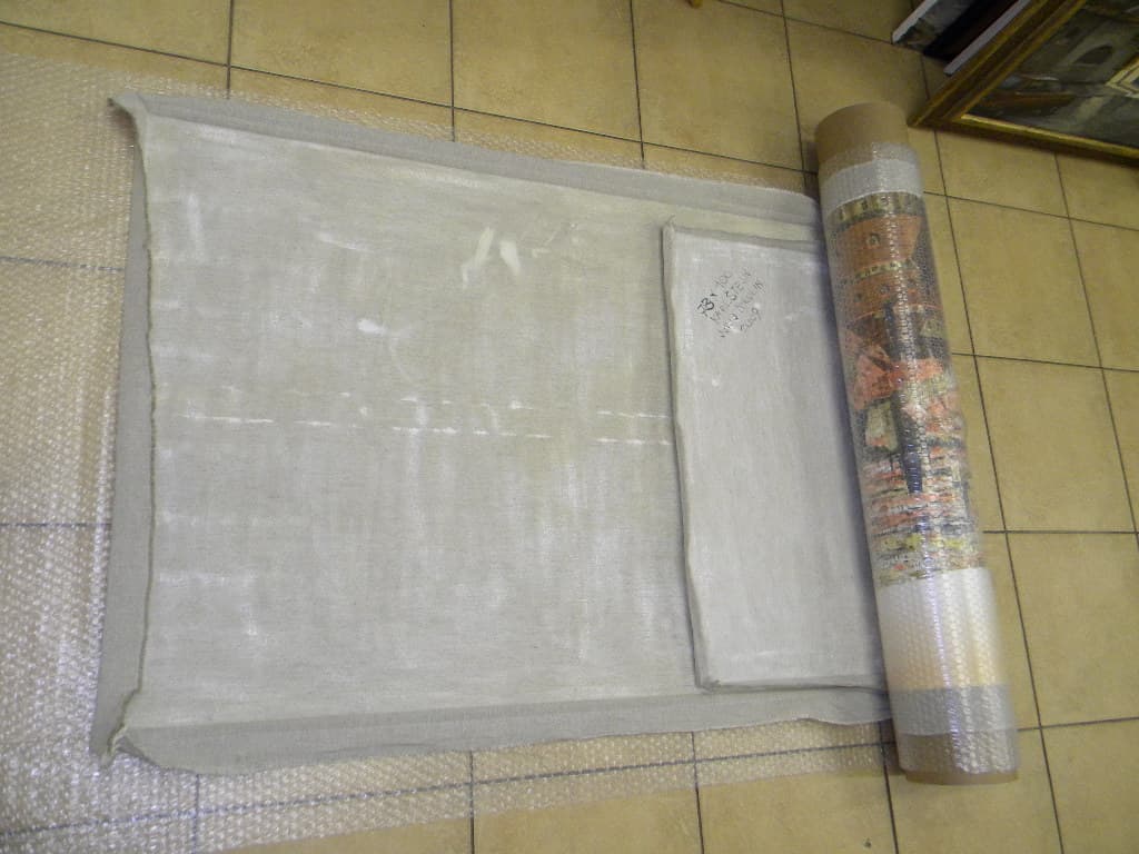 Rozebíraný rám a plátno