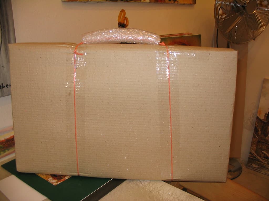 Umělecké dílo na papíře v ochranné kartonové obálce